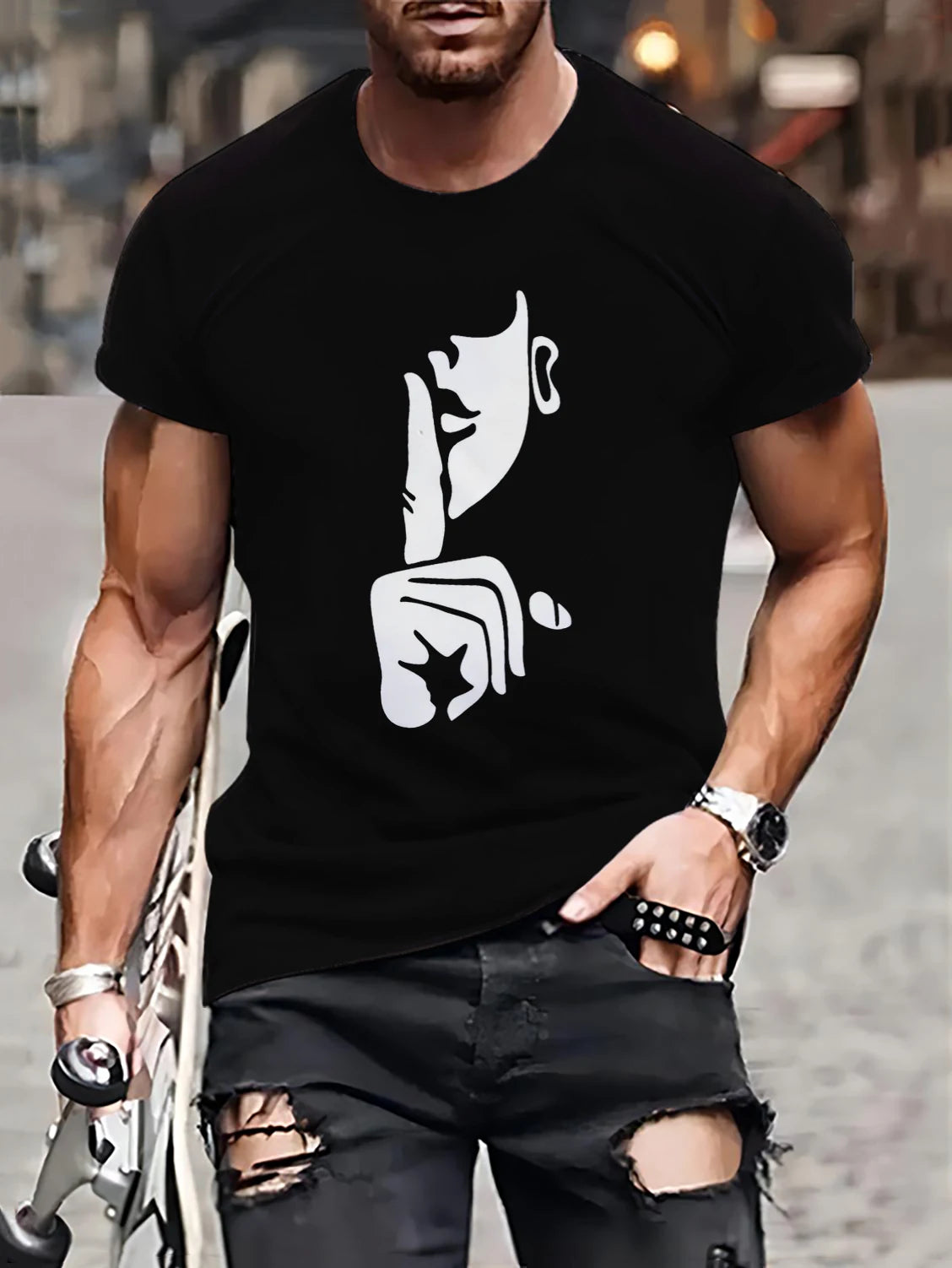 Casual Faith Split Color T-Shirt