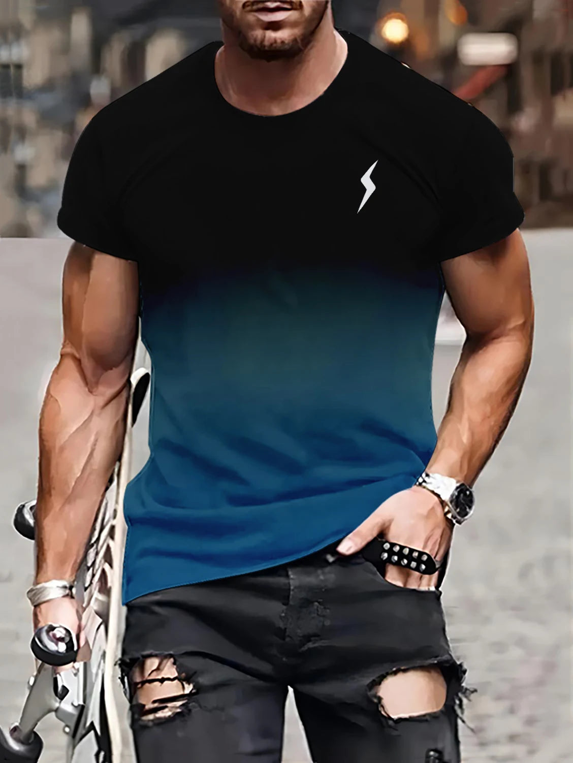 Casual Faith Split Color T-Shirt