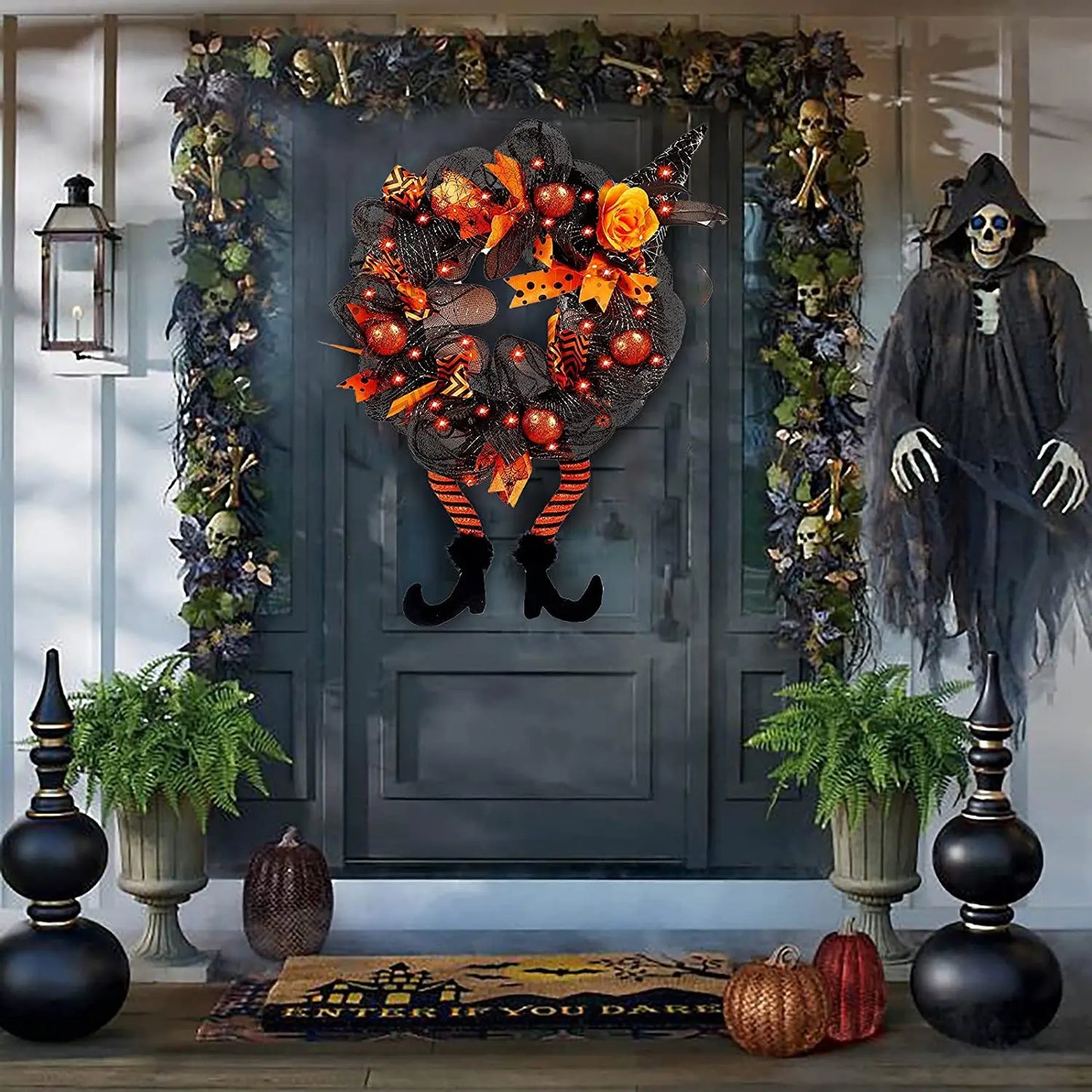 Holiday Wreaths for Christmas, Fall & Halloween