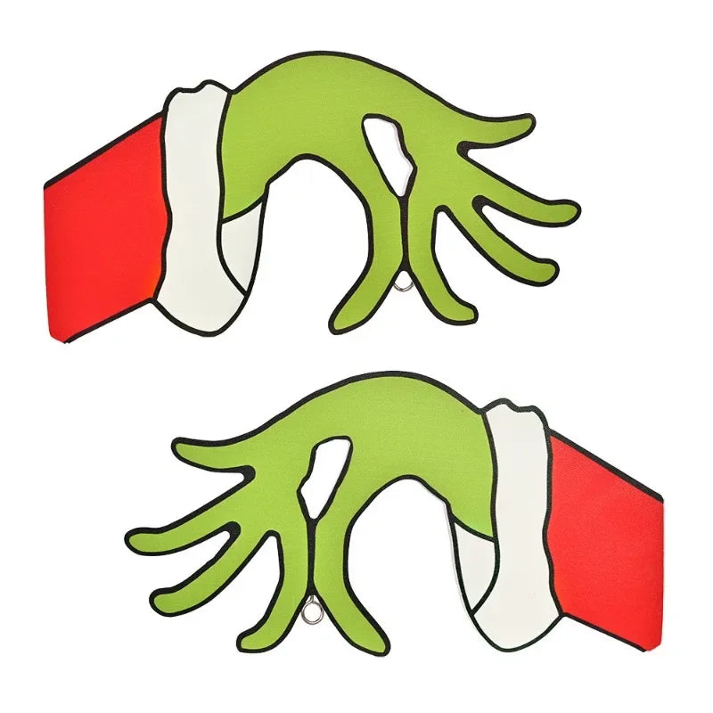 Grinch Hand Wooden Decorations