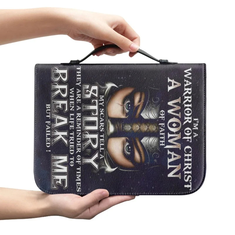 I'M A Warrior Of Christ A Woman Of Faith Bible Cover Case