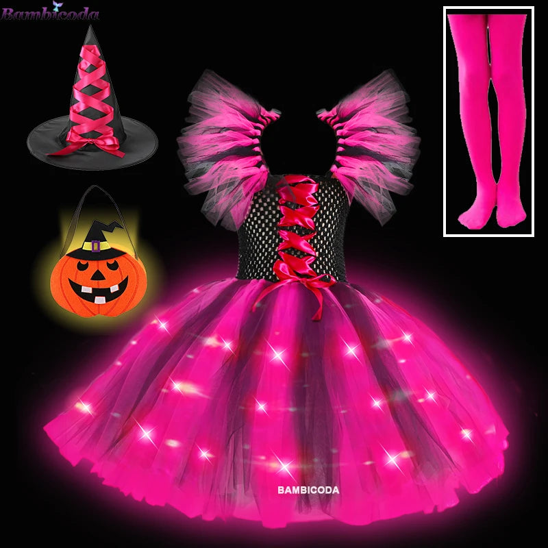 Sparkling Witch Dress Costume (with LED)