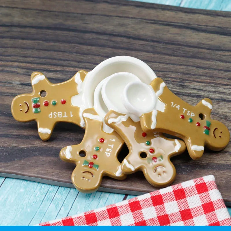 4 Pcs/set Christmas Characters Measuring Tools Set