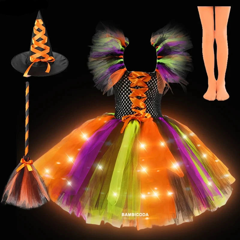 Sparkling Witch Dress Costume (with LED)