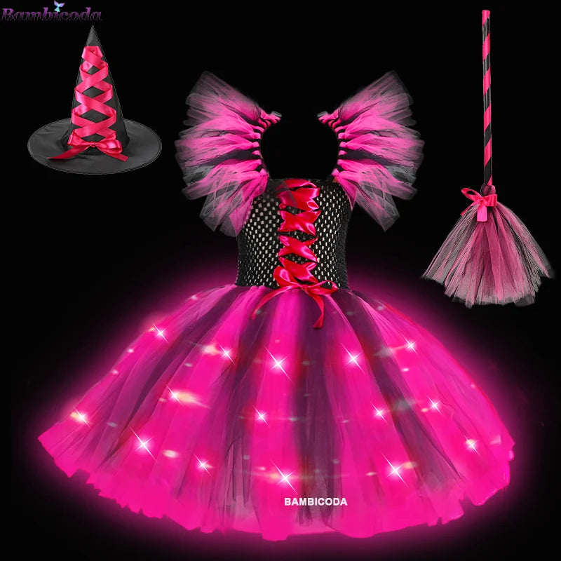 Sparkling Witch Dress Costume (with LED)
