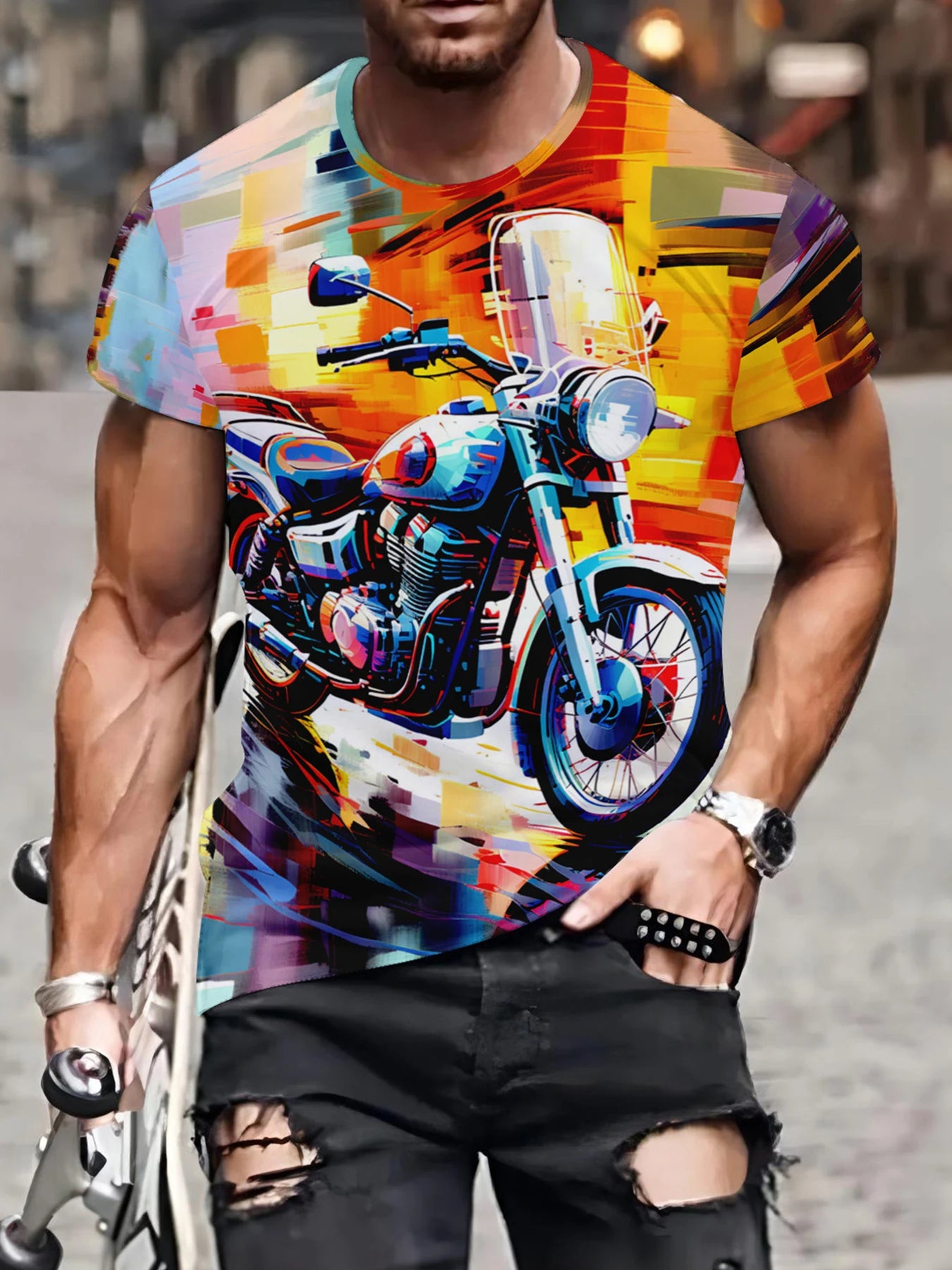 Casual Faith Split Color T-Shirt