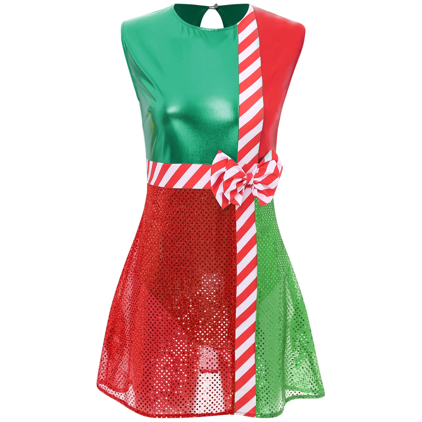 Sleeveless Bowknot Dance Dress
