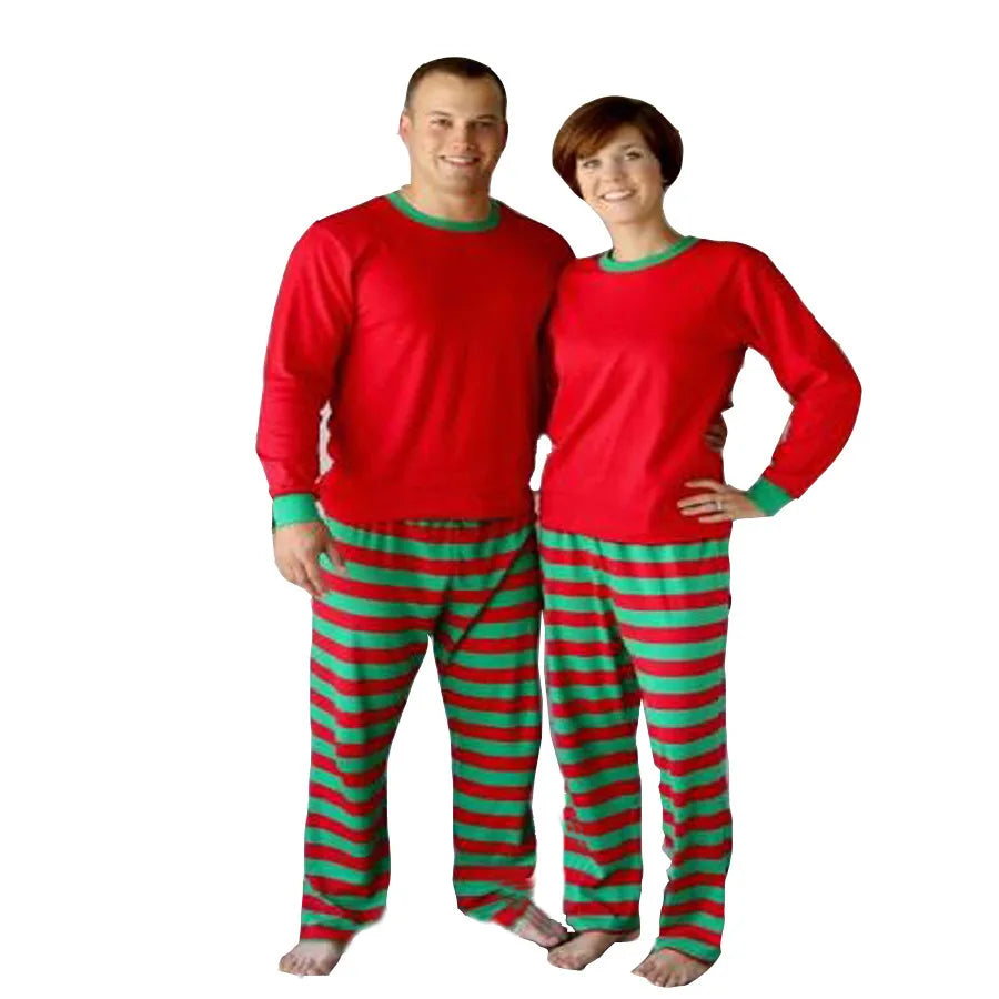 Striped Matching Family Christmas Pajamas