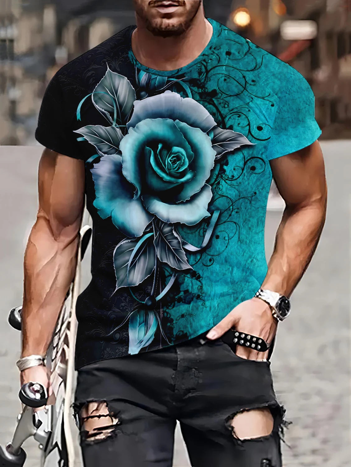 Casual Faith Split Color T-Shirt
