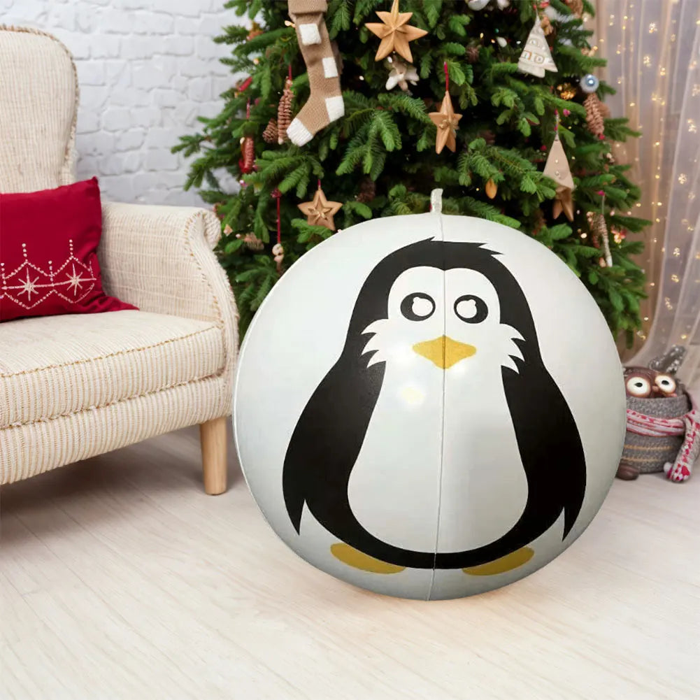 Inflatable Snowflake or Penguin Ornament (with LED lights)