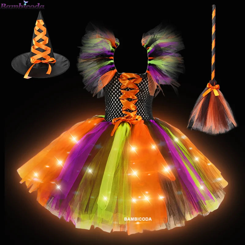 Sparkling Witch Dress Costume (with LED)