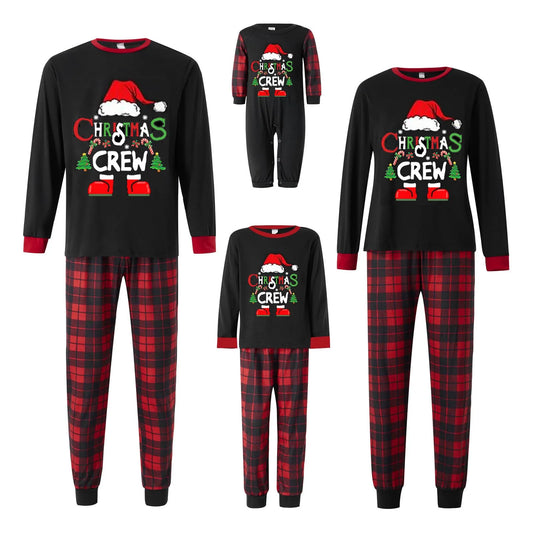 Family Christmas Crew Plaid Pajamas Sets