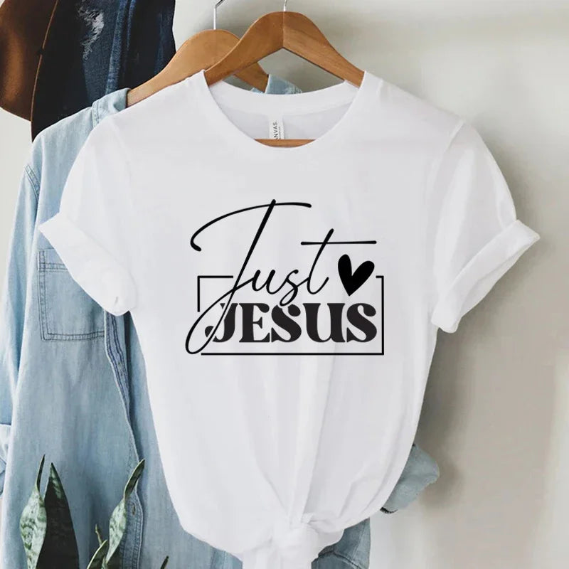 "Just Love Jesus" Faith Print T-Shirt