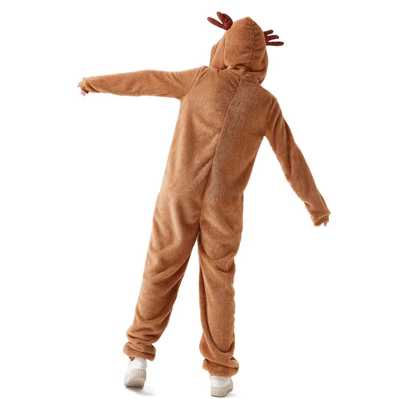 Reindeer One-piece Pajamas