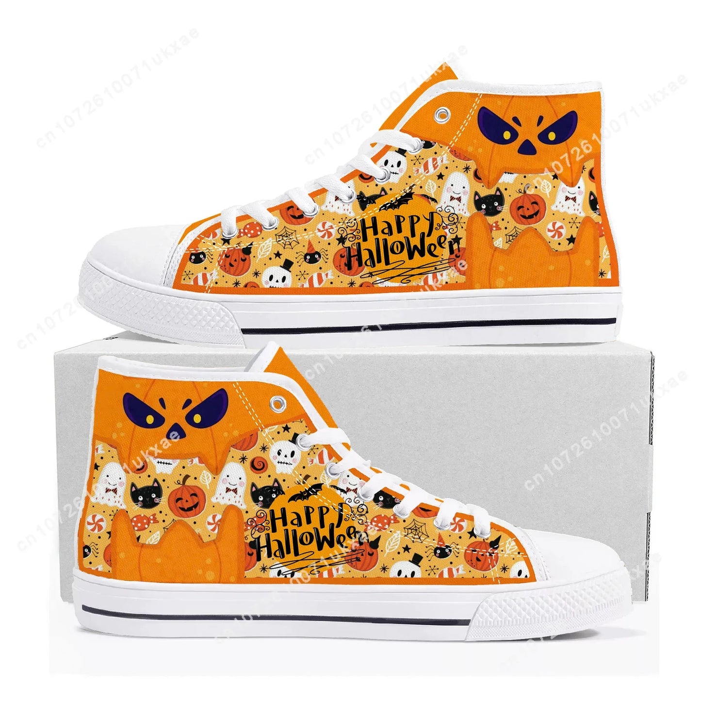 Halloween High Top Canvas Sneakers