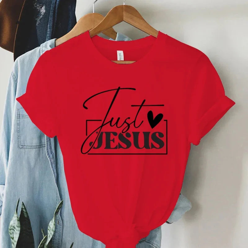"Just Love Jesus" Faith Print T-Shirt