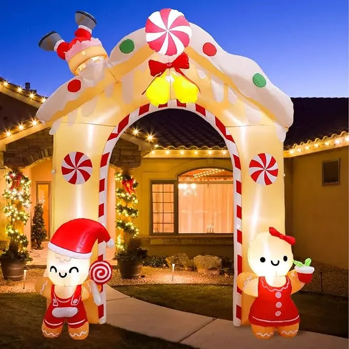 10FT Christmas Inflatable Gingerbread House