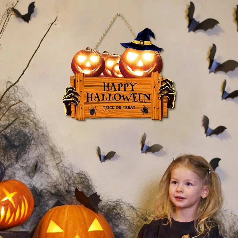 Happy Halloween Wooden Sign