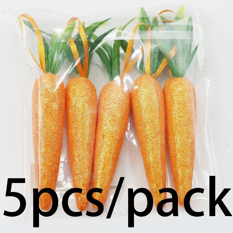 Shiny Foam Carrot Decorations β 12x2cm π₯β¨
