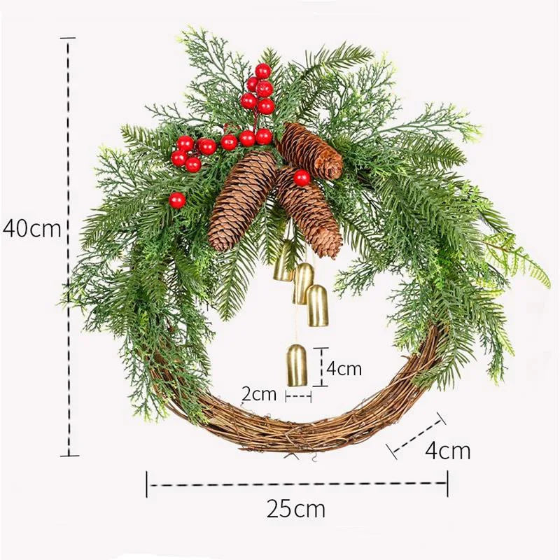 Boho Garland Christmas Wreath