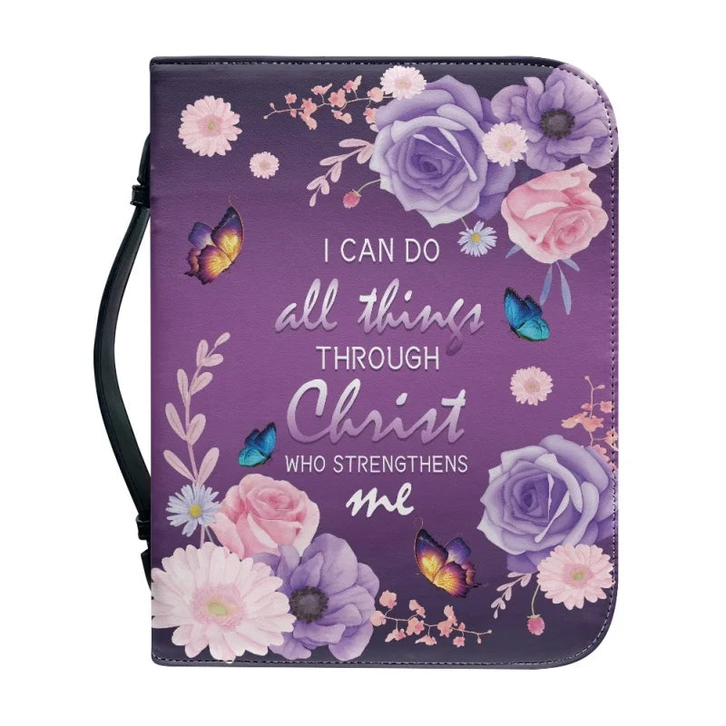 I Can Do All Things Through Christ WHO STRENGTHENS ME Church Bible Cover Case