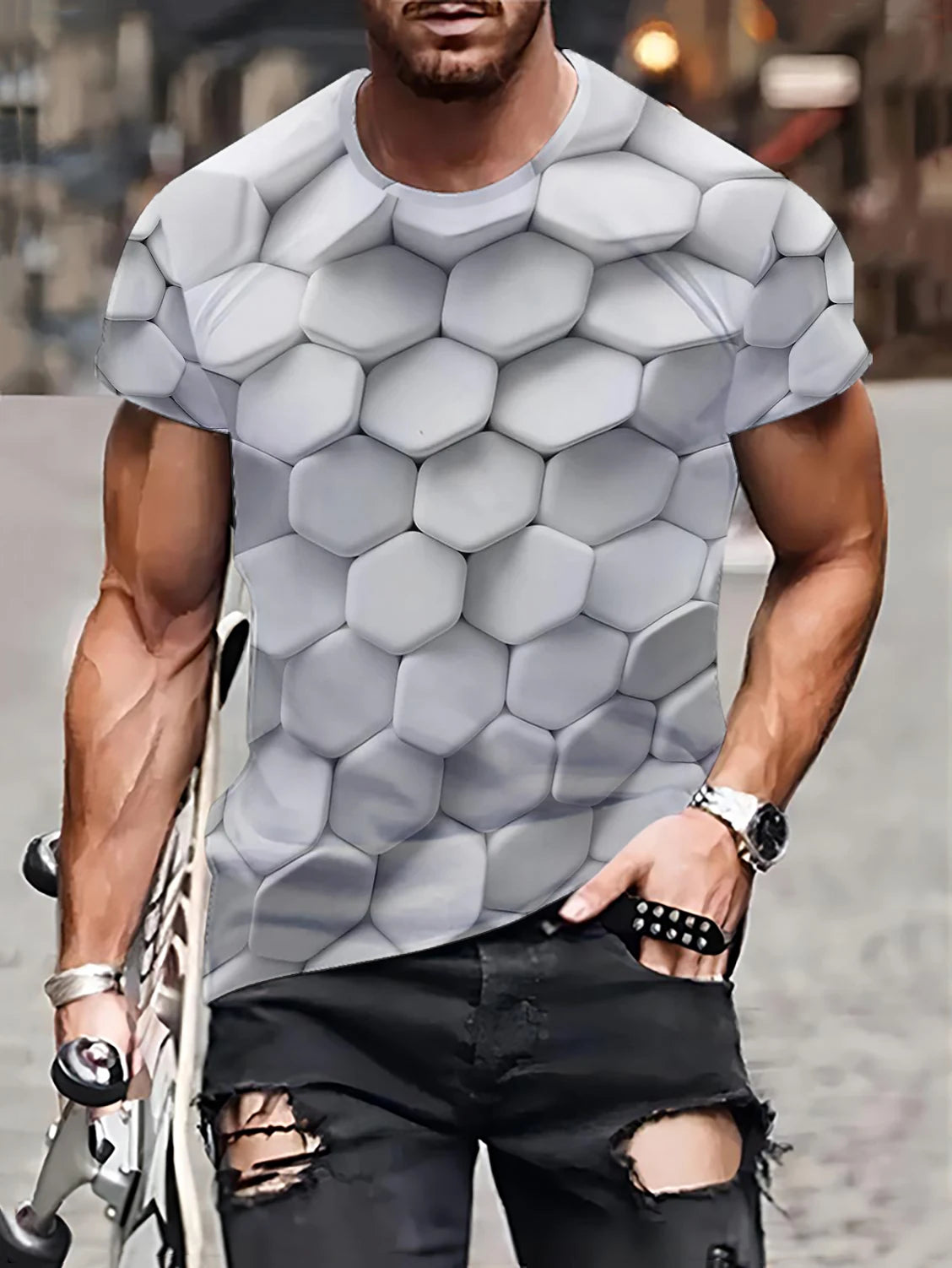 Casual Faith Split Color T-Shirt
