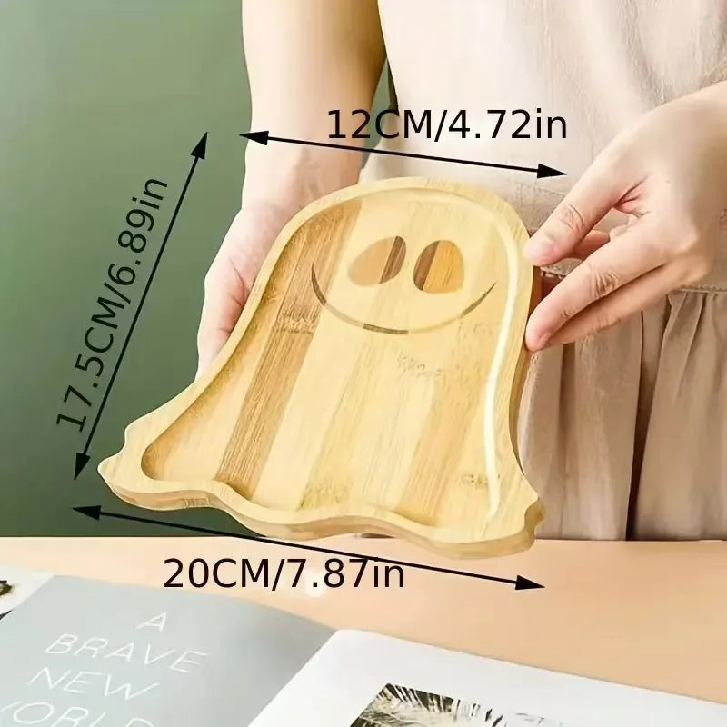 Pumpkin or Ghost Wooden Tray