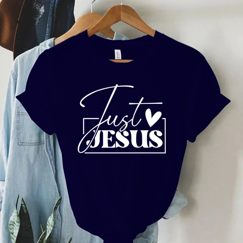 "Just Love Jesus" Faith Print T-Shirt