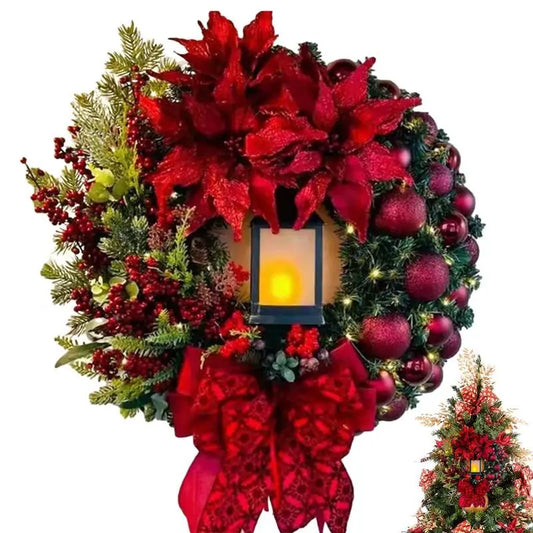 Poinsettia Wreath