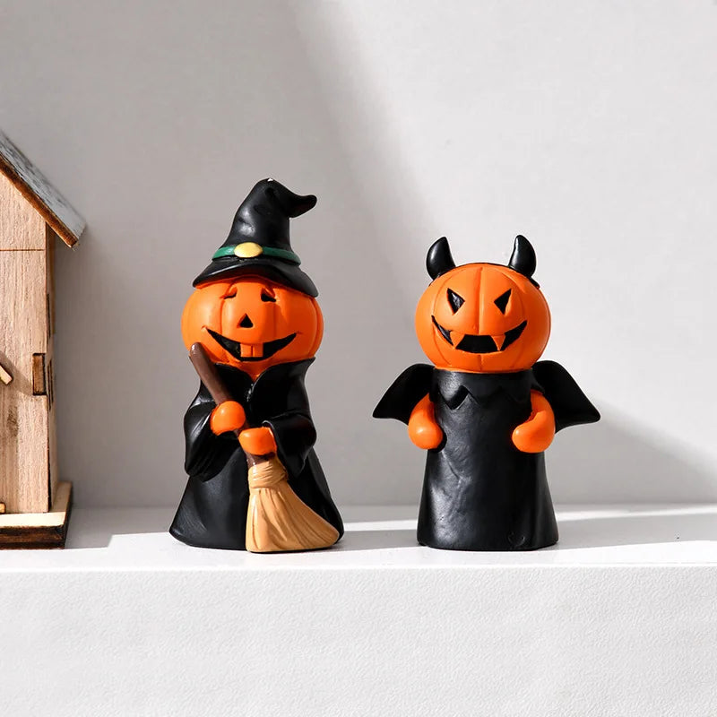 Pumpkin desktop spooky doll decorations