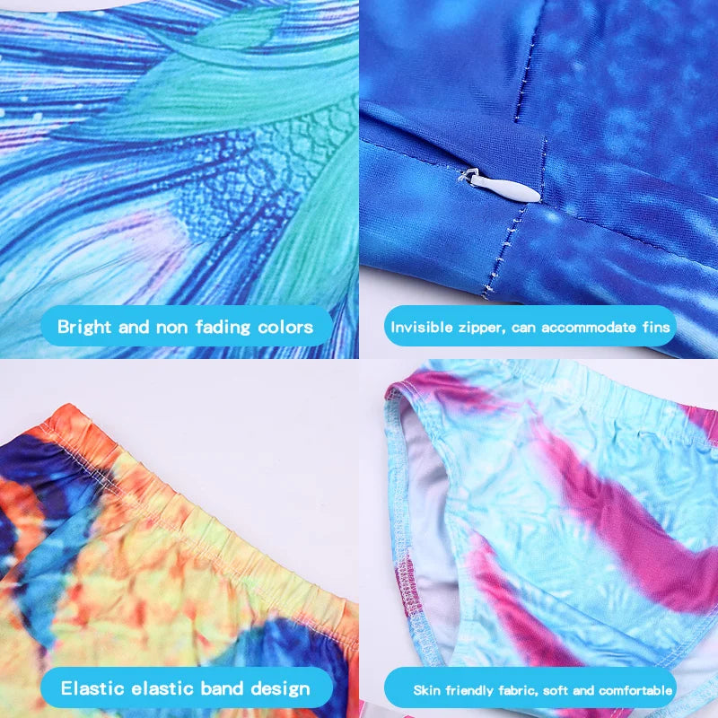 NEW Design 4Pcs 5Pcs/Set Kids Mermaid Tails