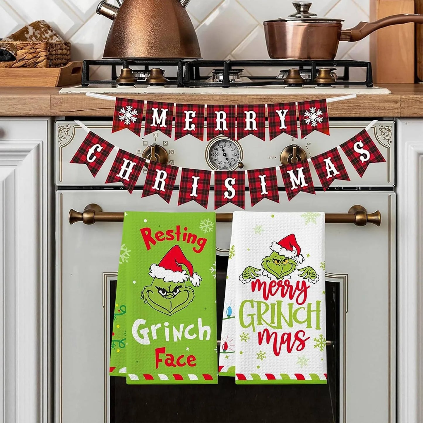 Grinch Dish Towels (2 Pcs)