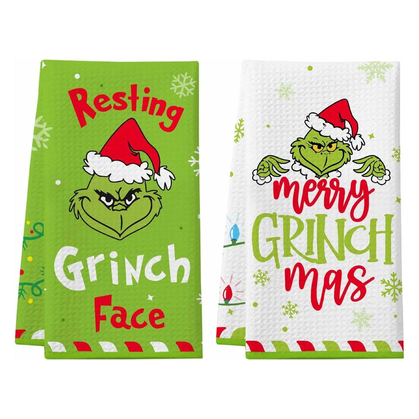 Grinch Dish Towels (2 Pcs)