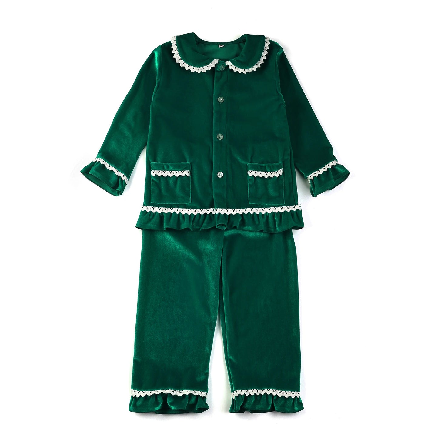 Flannel and Velvet Matching Family Pajamas Sets