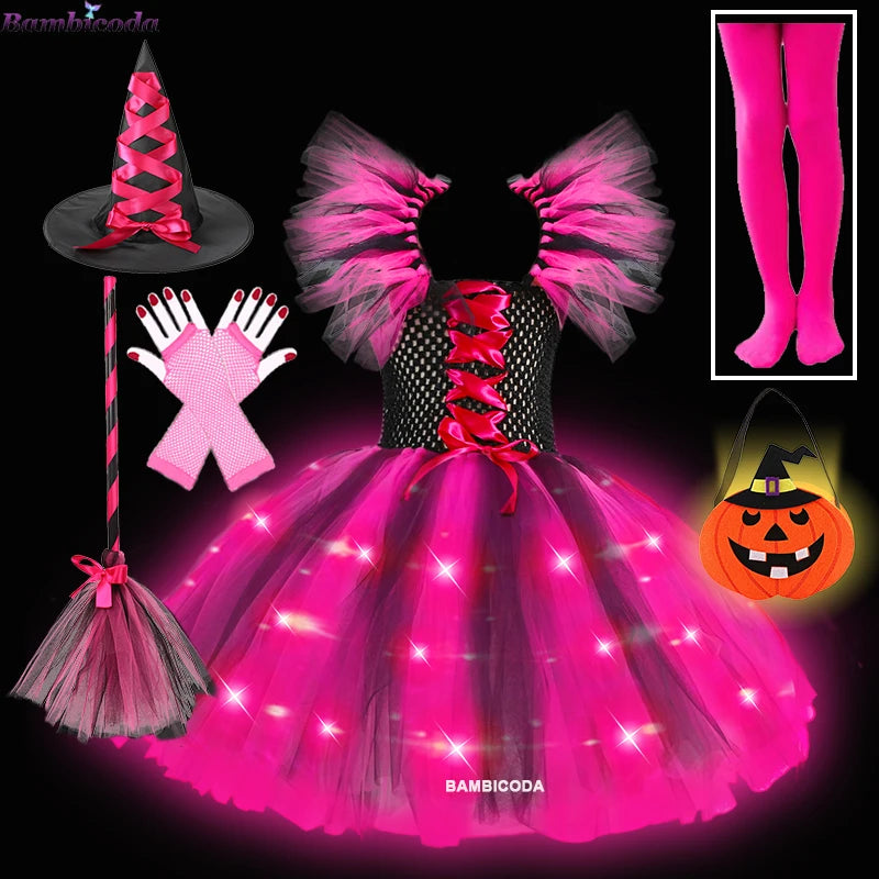 Sparkling Witch Dress Costume (with LED)