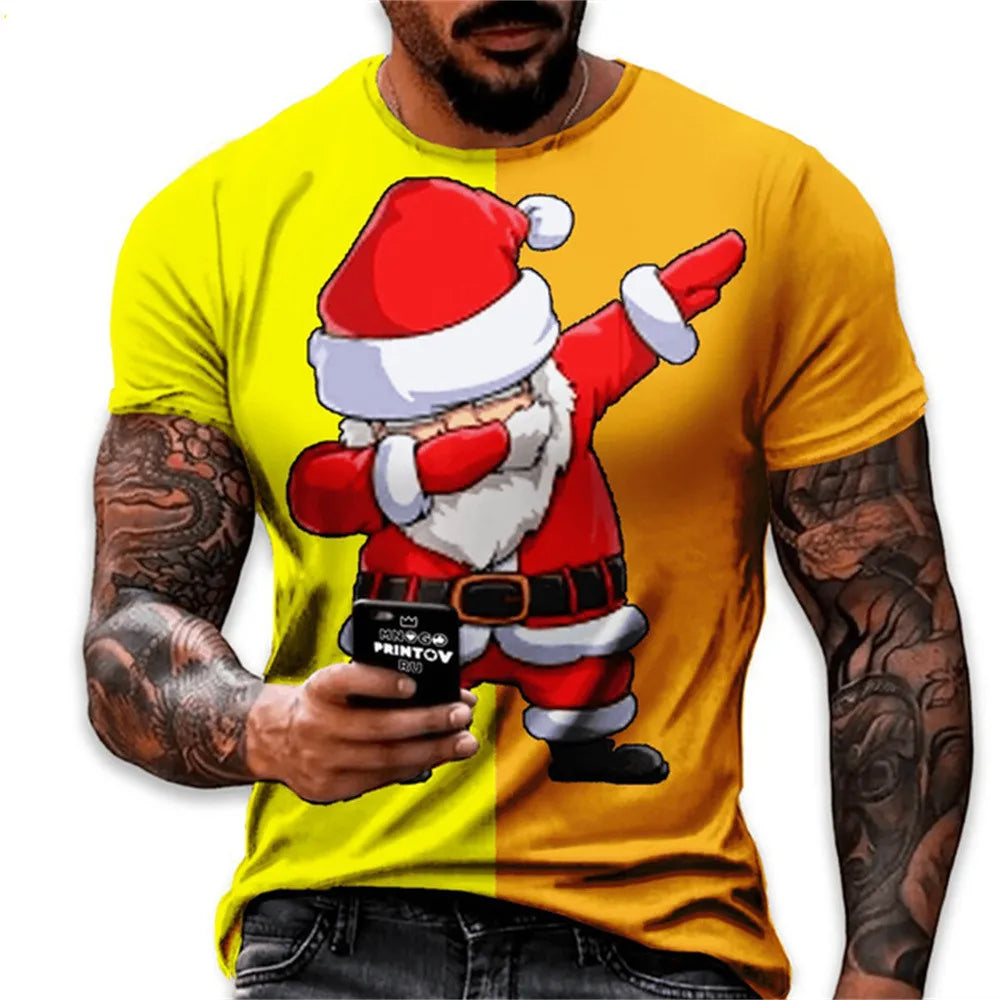 Fun Christmas Holiday Hip Hop Santa T-shirts