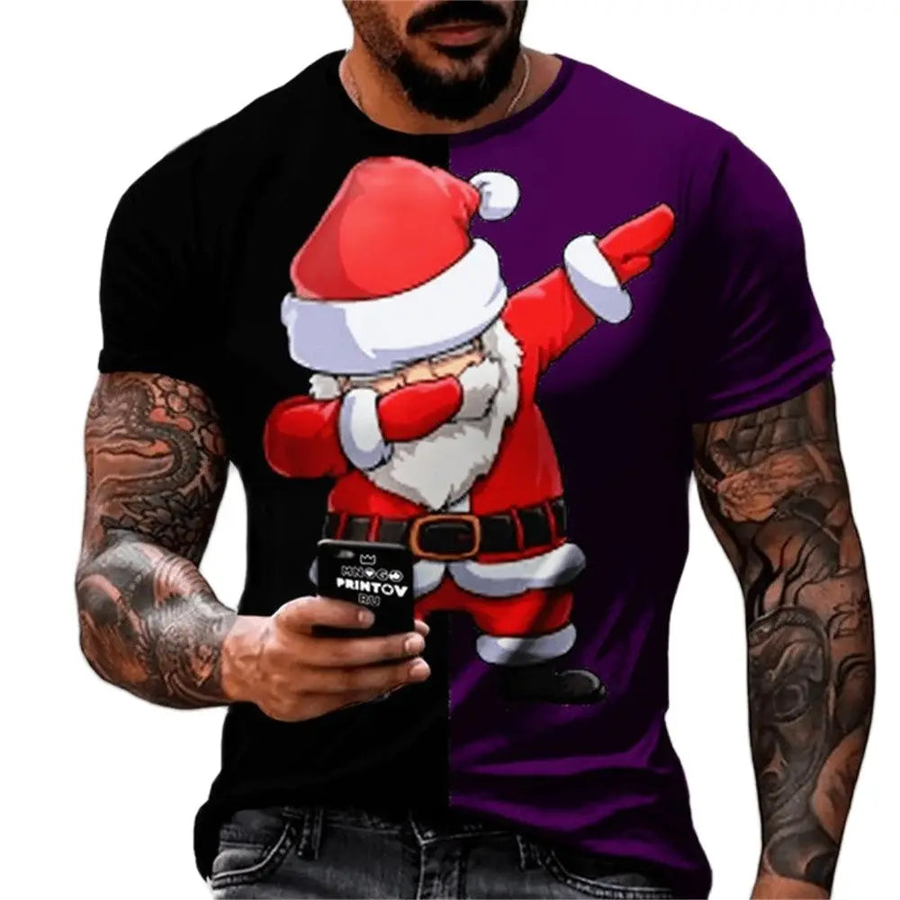 Fun Christmas Holiday Hip Hop Santa T-shirts