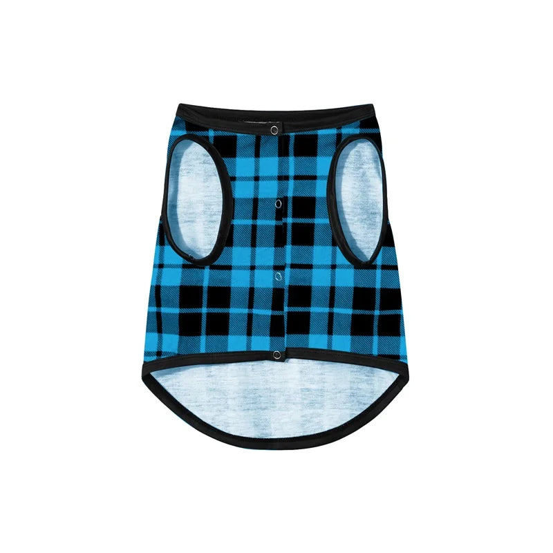 Reindeer Plaid Print Holiday Pajamas for Family