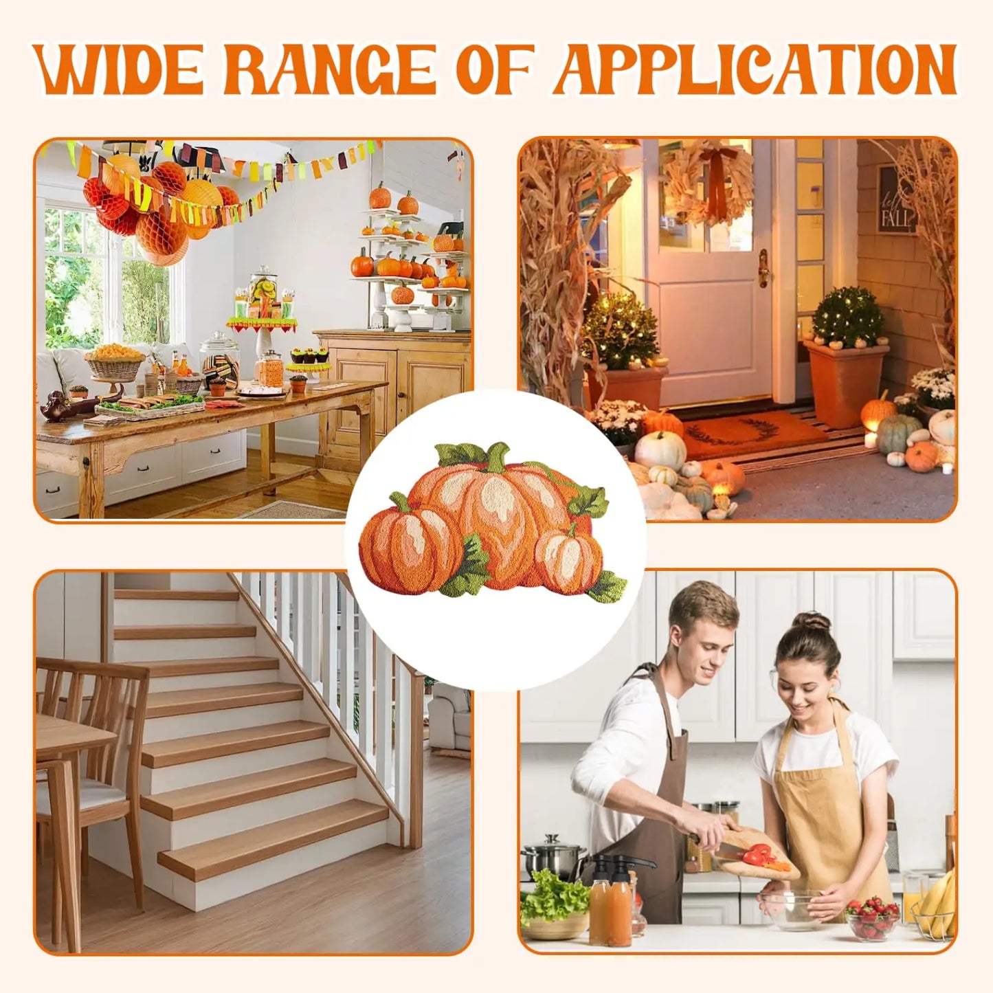 Pumpkin Shape Rug