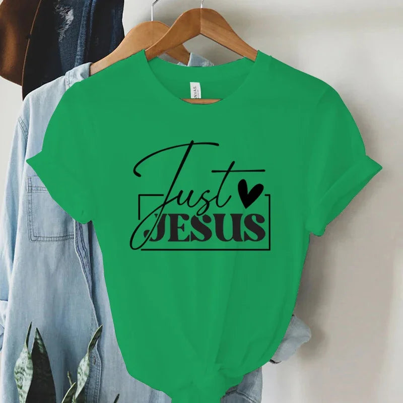 "Just Love Jesus" Faith Print T-Shirt