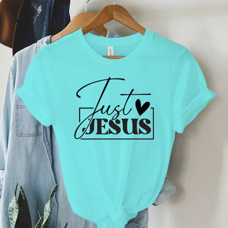 "Just Love Jesus" Faith Print T-Shirt