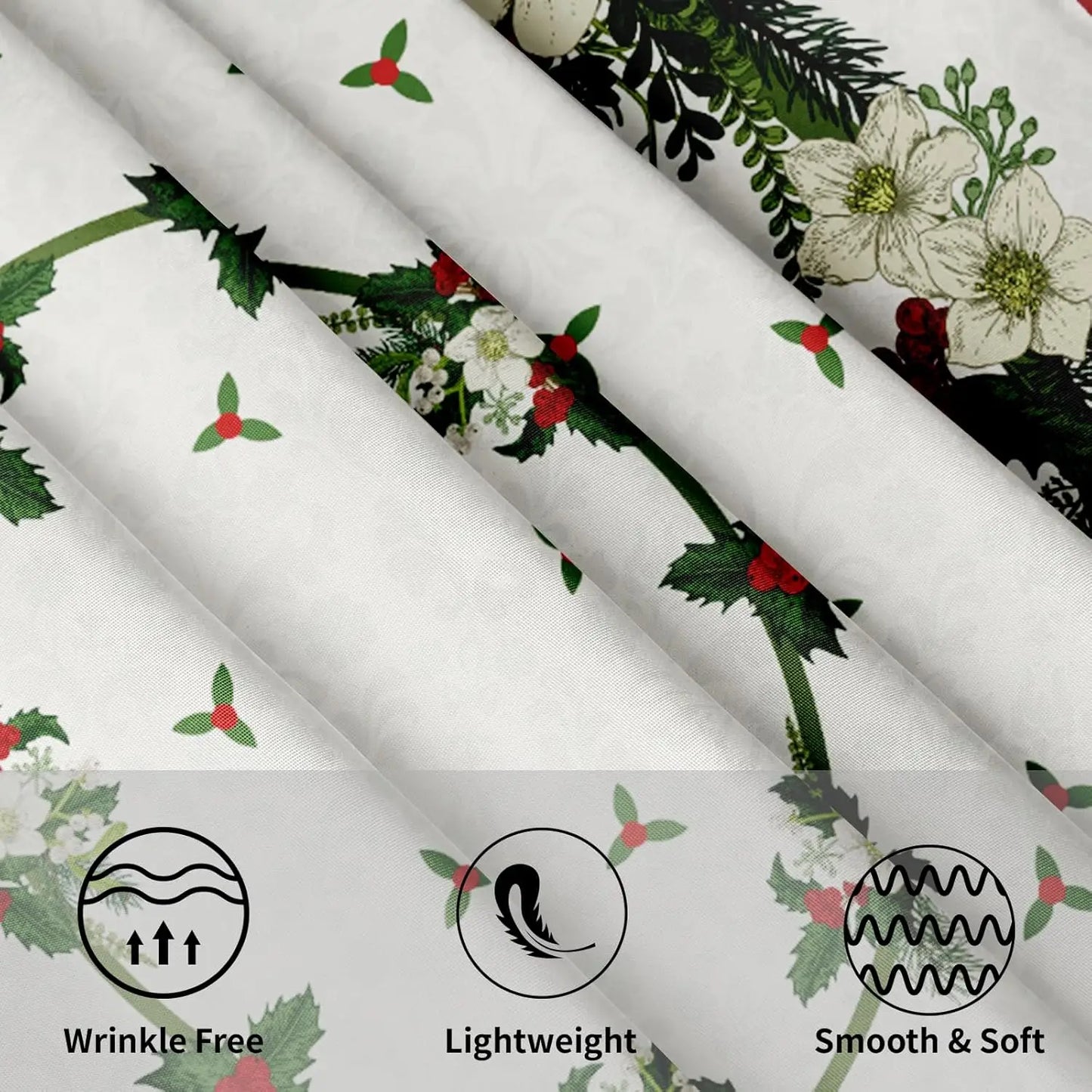 Merry Christmas Tablecloth Round