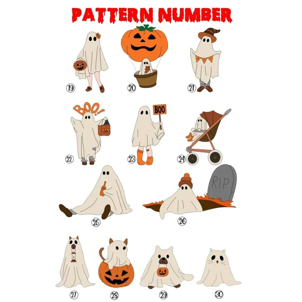 Personalized Ghost Family Portrait Poster