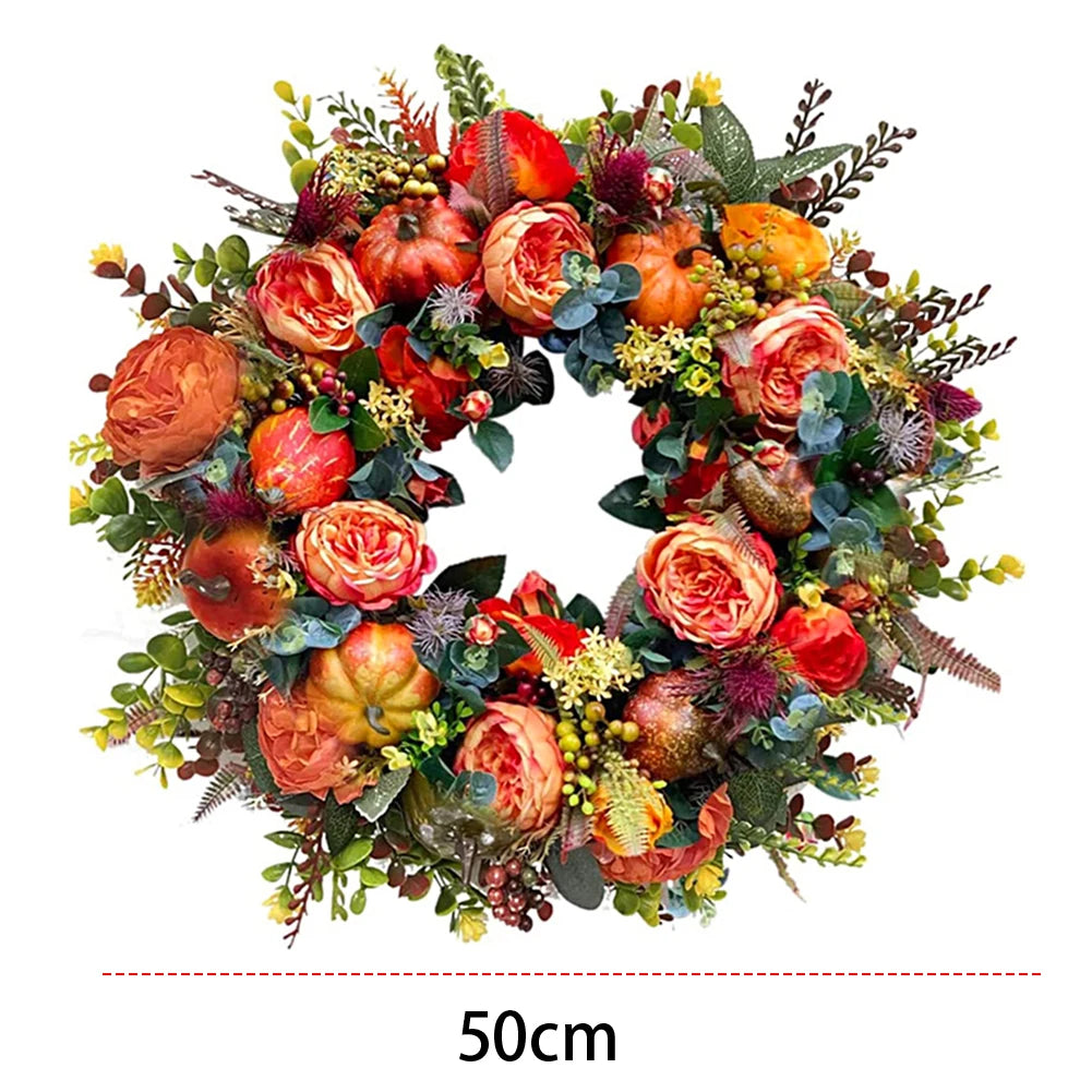 Autumn Harvest Reusable Farmhouse Wreath