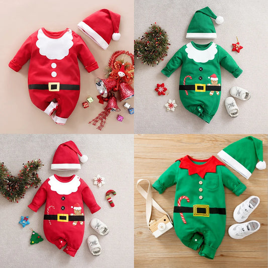 First Christmas Elf Romper (0-18M)