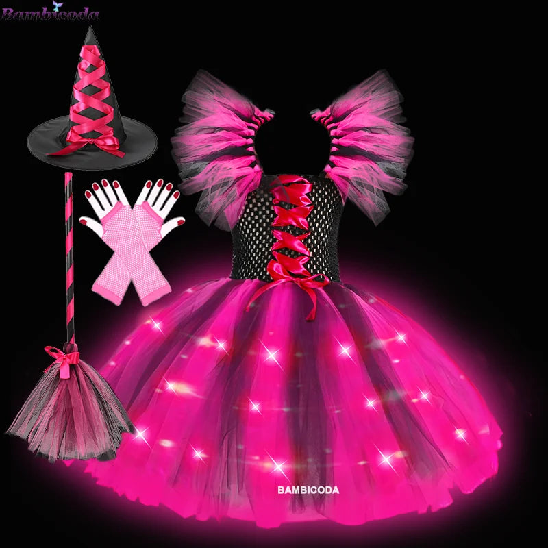 Sparkling Witch Dress Costume (with LED)