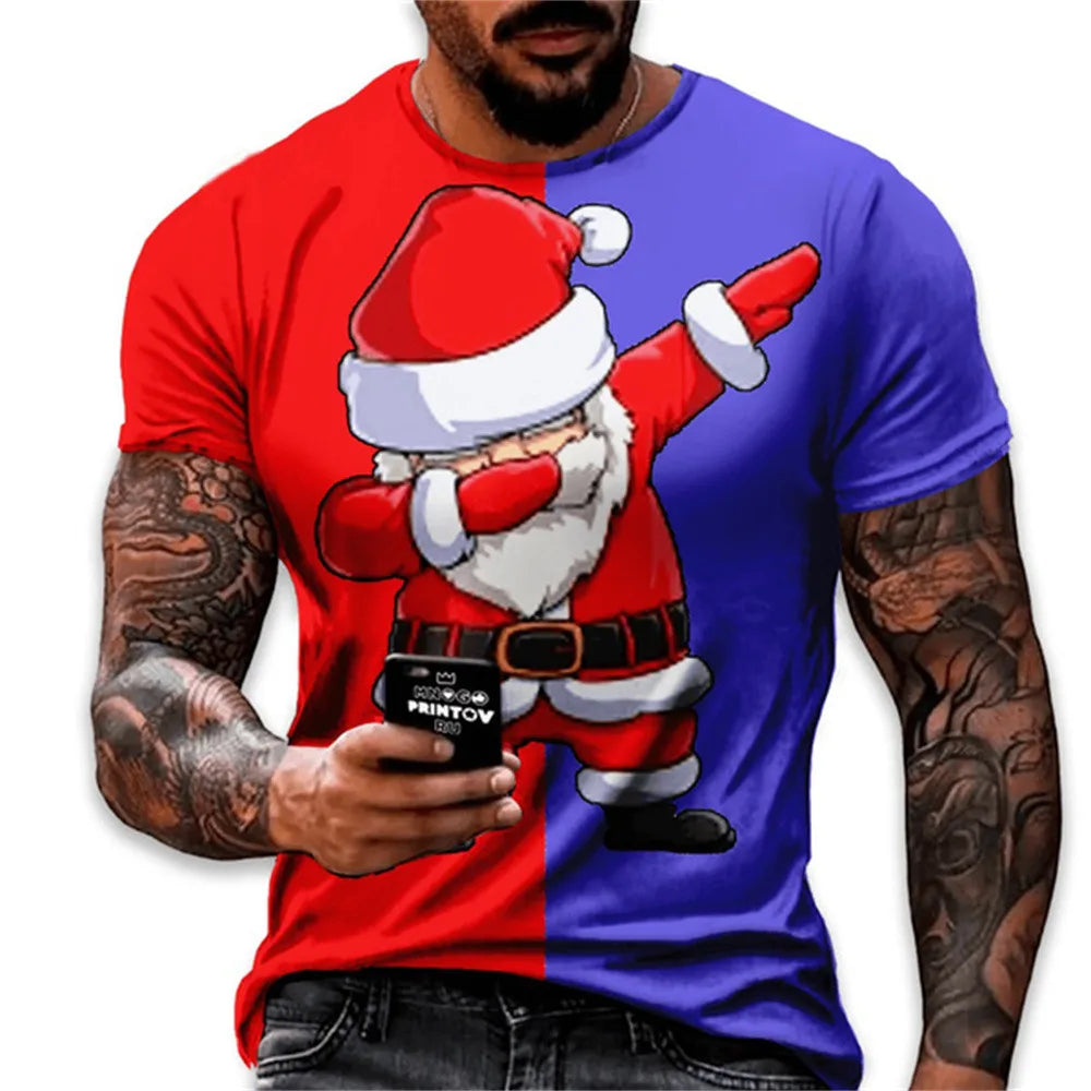 Fun Christmas Holiday Hip Hop Santa T-shirts