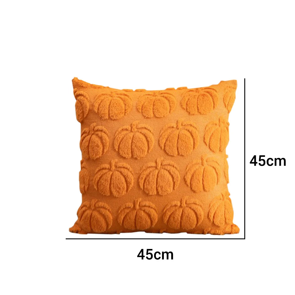 Fluffy Plush Decorative Autumn Throw Pillow Covers (17 x 17 in)
