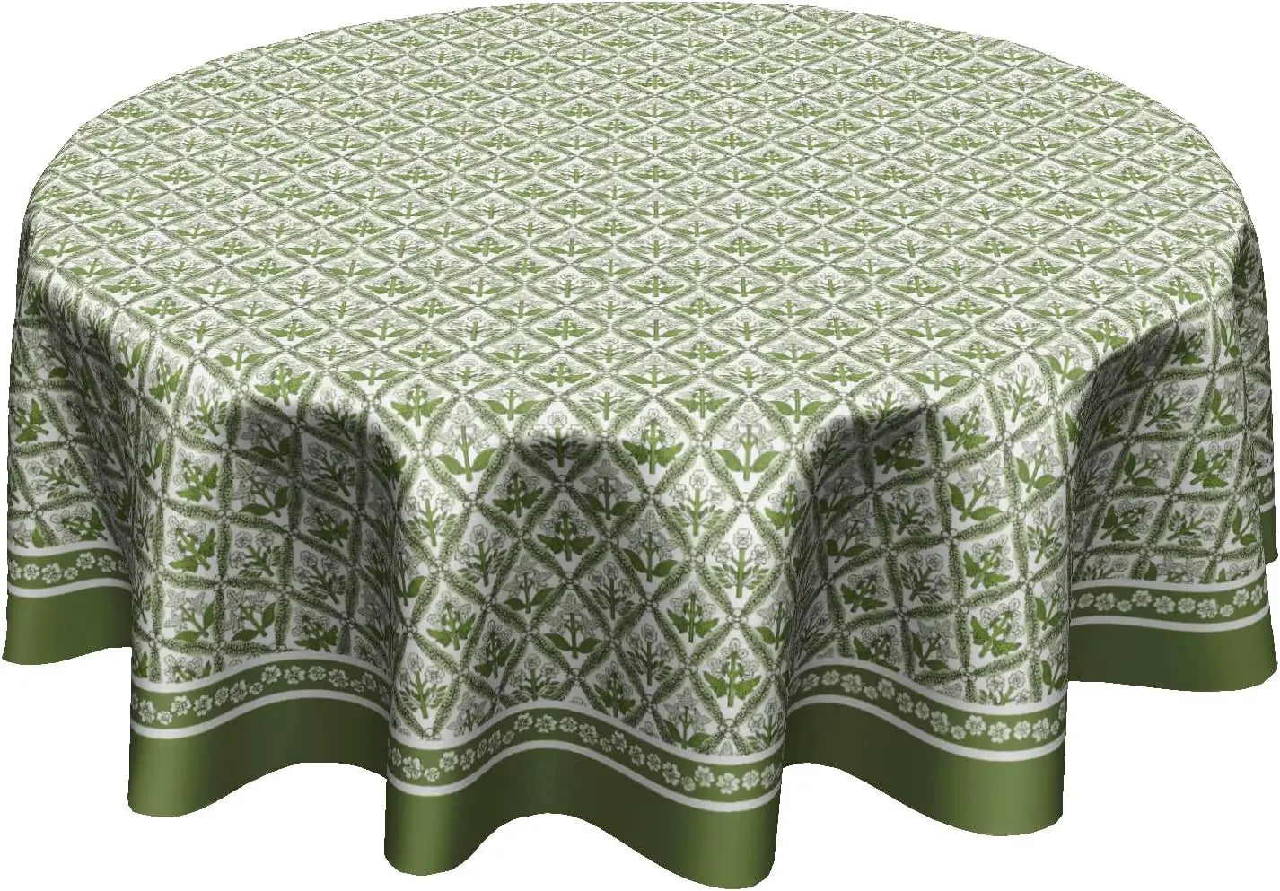 Autumn Blue Pumpkin Round Tablecloth