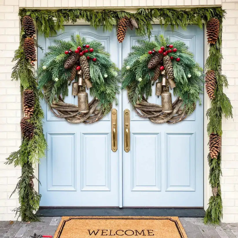 Boho Garland Christmas Wreath